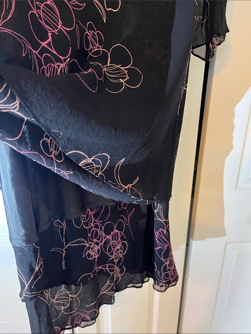 Jones New York Black Dress Layered Sheer - Picture 3 of 7